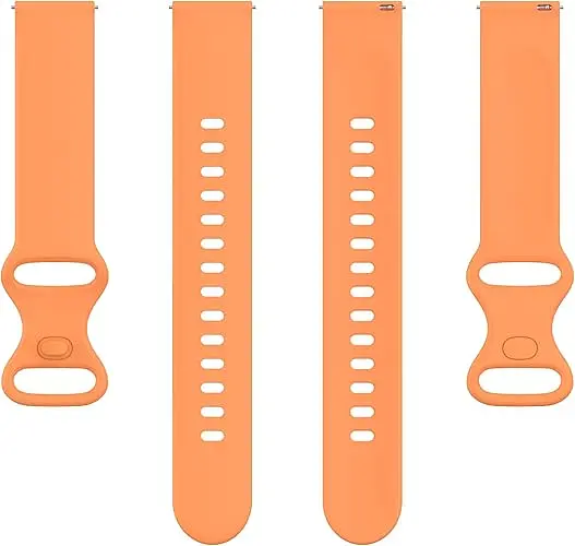 Ремінець силіконовий для смарт-годинника BeWatch Samsung S 20 мм Помаранчевий (101N3S03.1) - фото 4