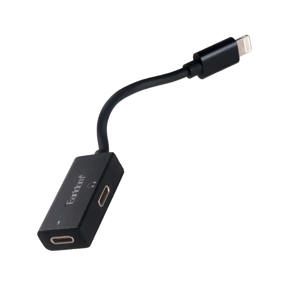 Перехідник для iPhone 7 8 х 11 12 на 2 Earldom ET-OT32i Lightning тато 2 мами - фото 2