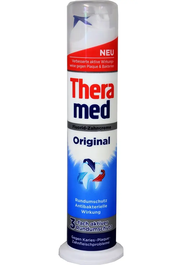 Зубна паста TheraMed Original Протикаріозна з дозатором 100 мл