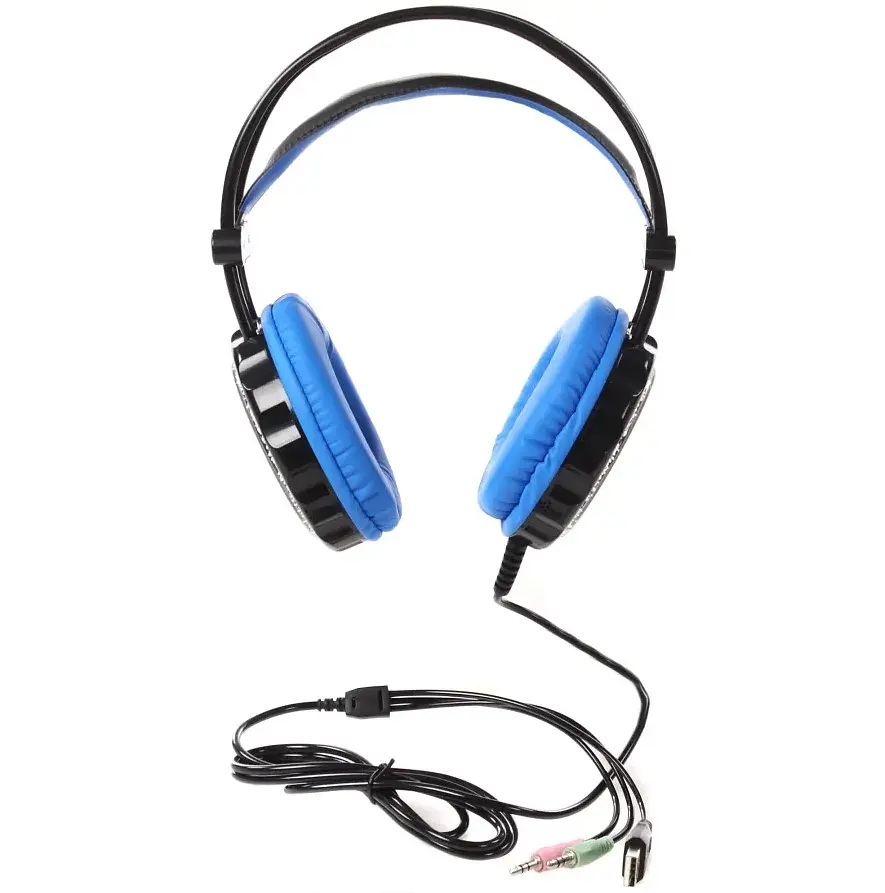 Ігрові навушники з мікрофоном Jedel GH217 Balck-Blue - фото 2