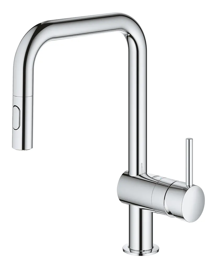 Змішувач для кухні з висувним виливом Grohe Minta 32322002 Хром - фото 3