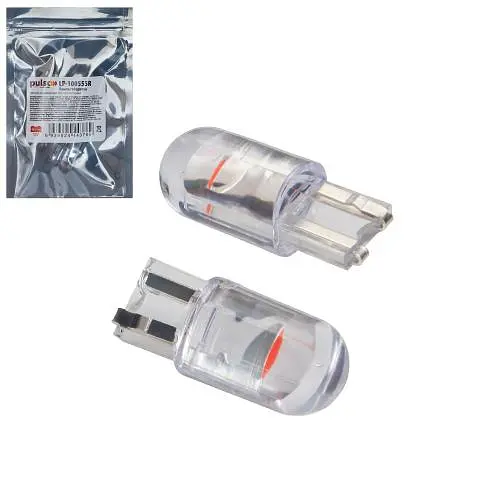 Лампа PULSO/габаритна/LED T10/W2.1x9.5d/W5W/1SMD-CREE/12v/0.5w/55lm Red