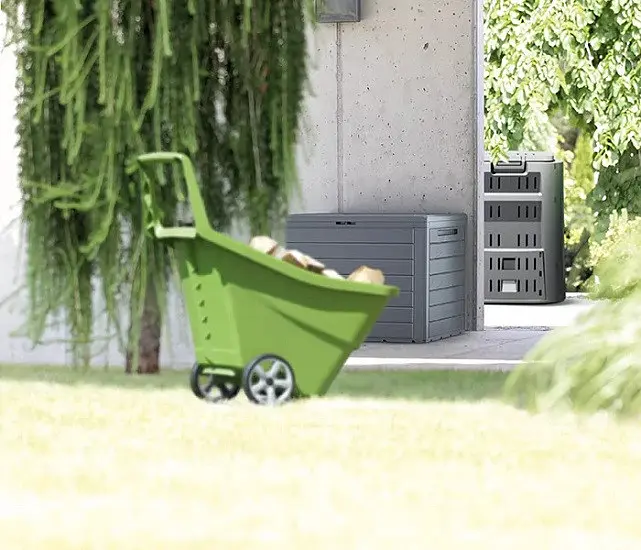 Ящик для наружного хранения Prosperplast WOODEBOX 140 л, коричневый - фото 3