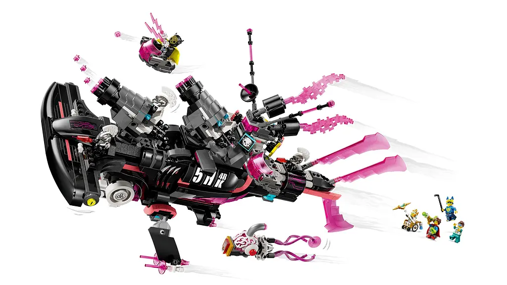 Конструктор LEGO DREAMZzz Ужасающая подлодка «Акула» 1413 деталей (71500) - фото 9