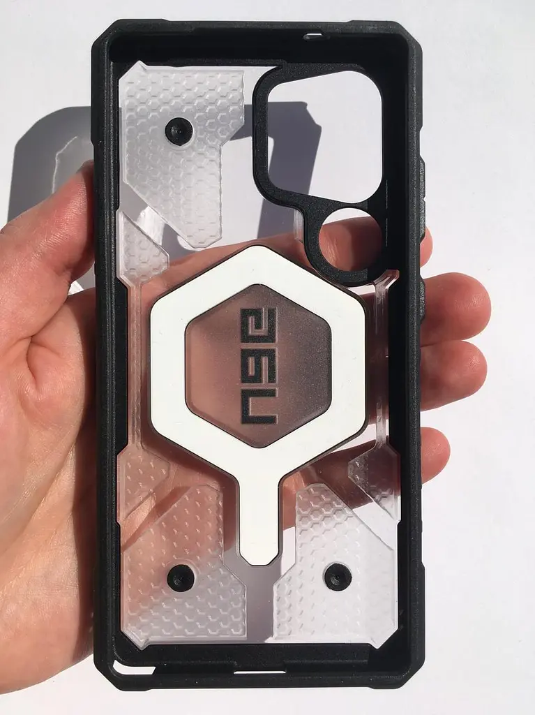 Оригінальний протиударний чохол для Samsung Galaxy S25 Ultra UAG Pathfinder MagSafe (S938) Clear Ice 214483114333 - фото 7