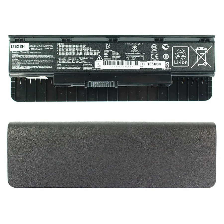 Батарея для ноутбука Asus A32N1405 (N551 N751 G551 G771 GL551 GL771 series) 10.8V 5200mAh 56Wh Чорний - фото 2