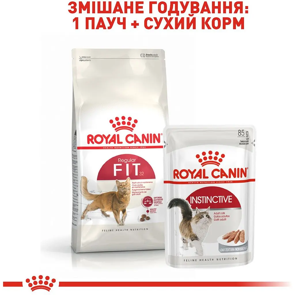 Сухой корм для домашних и уличных кошек Royal Canin Fit мясо птицы и рис 0.4 кг - фото 6