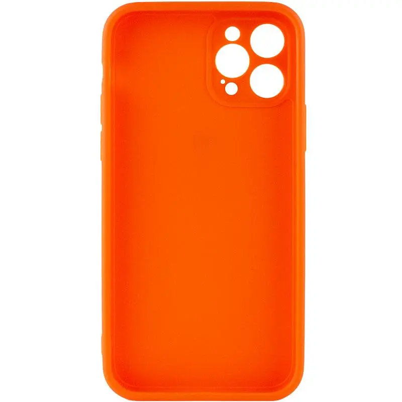 Силіконовий чохол Candy Full Camera для Apple iPhone 12 Pro Max (6.7) Помаранчевий / Orange - фото 2