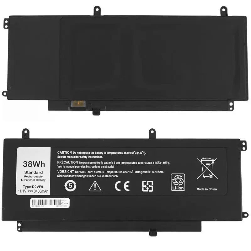 Батарея для ноутбука Dell 4P8PH (Inspiron 15 5547 5558 5565 7537 7547 7548) 11.1V 3400mAh Чорний - фото 2