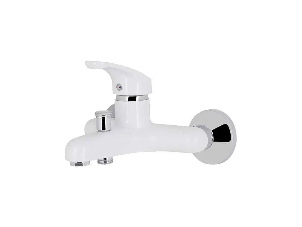 Змішувач Brinex Настінний білий для ванни 36W 006 (k35) BRIN36W006 - фото 3