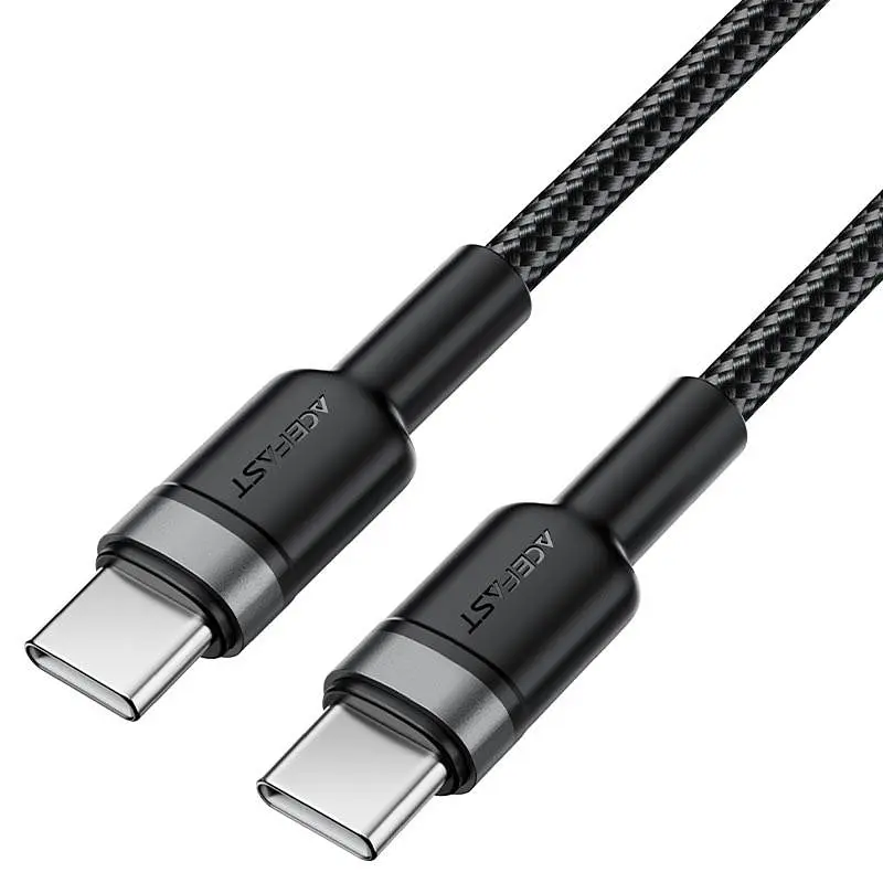 Дата кабель Acefast C22-03 Type-C to Type-C 60W (1.2m) Black - фото 3