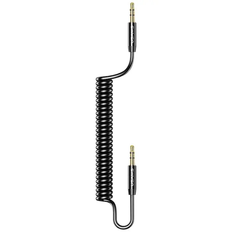 Кабель Usams US-SJ256 Spring Audio cable 1.2m Black