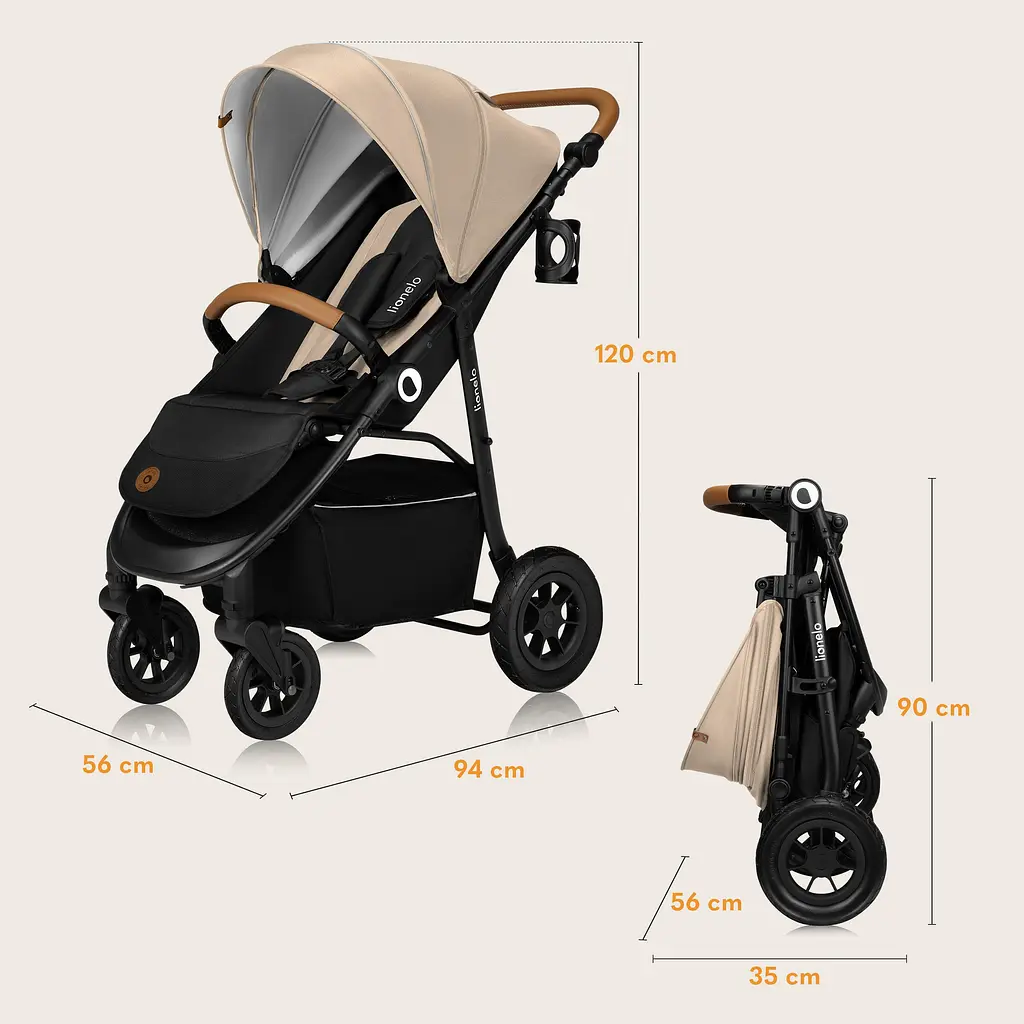 Прогулянкова коляска Lionelo Natt Beige Sand (LO-NATT BEIGE SAND) - фото 13