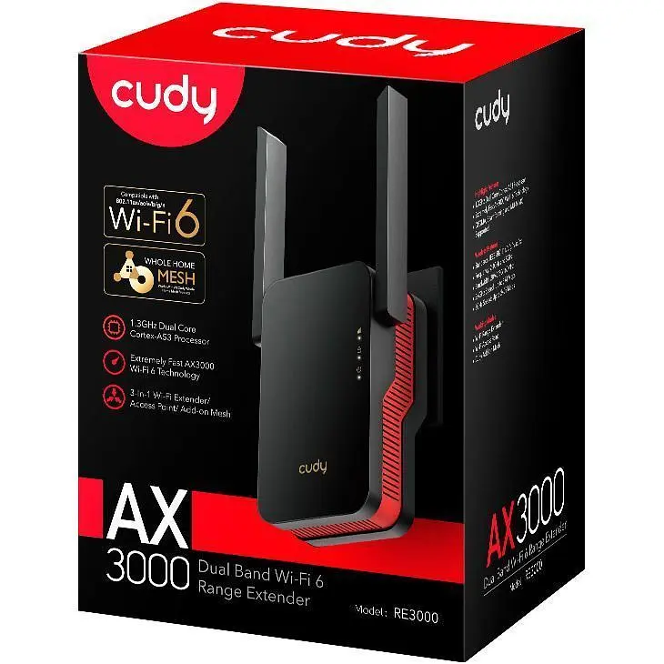 Ретранслятор Wi-Fi сигналу Cudy RE3000 [141676] - фото 5