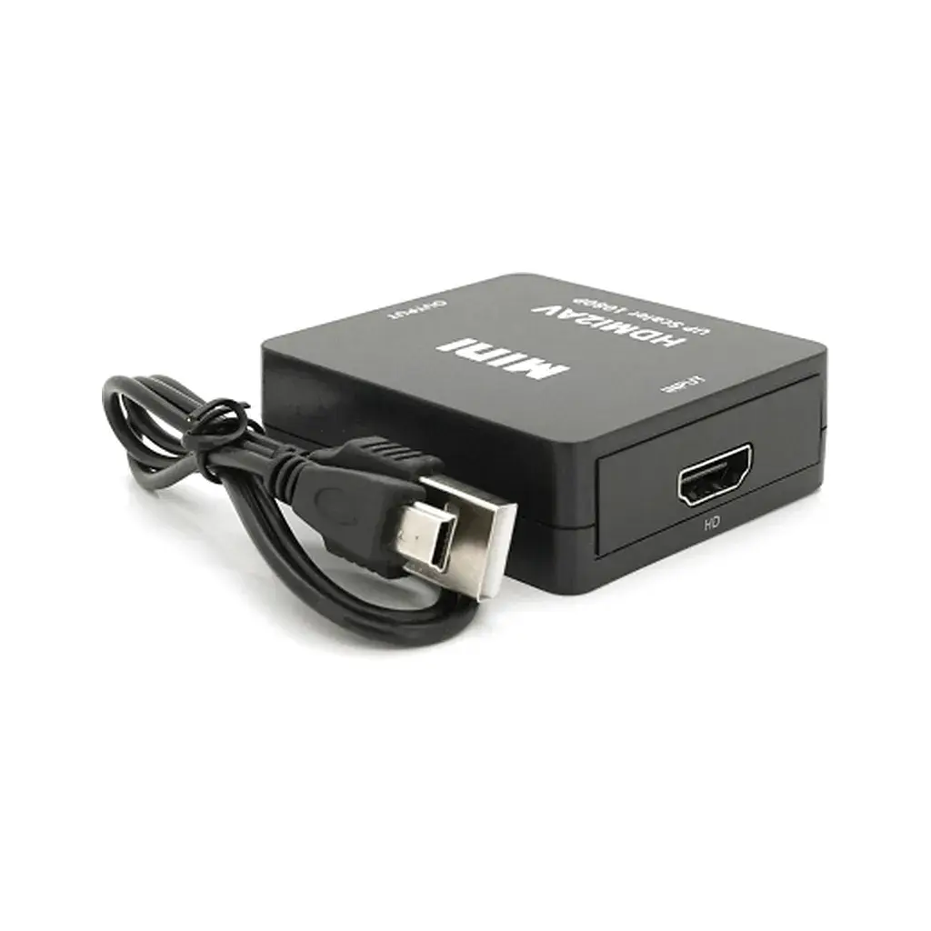 Перехідник HDMI F to 3xRCA F AV 720P/1080P black Voltronic (YT-CM-HDMI/AV-B) - фото 2