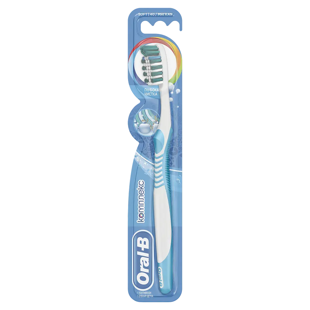 Зубна щітка Oral-B Комплекс Глибока Чистка, м'яка, блакитний - фото 2