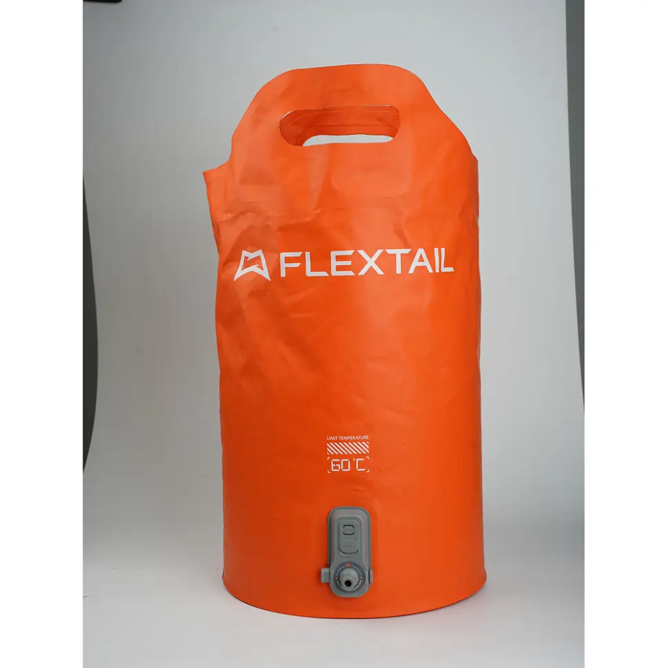 Душ портативний із ємністю та насосом Flextail Tiny Shower Bucket, 20л, помаранчевий - фото 14