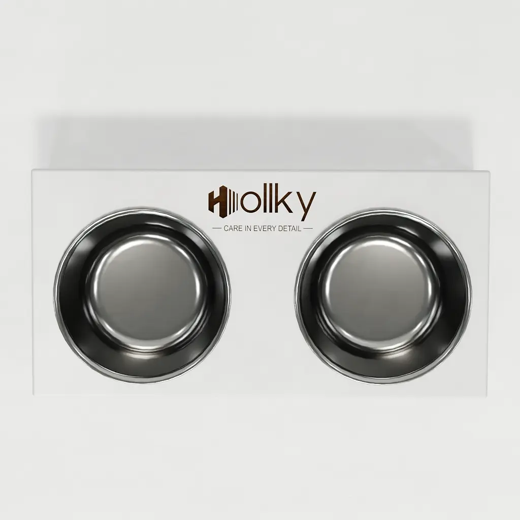 Hollky Base S — миски на подставке для маленьких собак и кошек (2 × 0,45 л) - фото 3