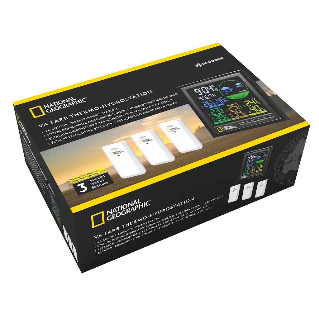 Метеостанція National Geographic VA Colour LCD 3 Sensors (9070700) - фото 6