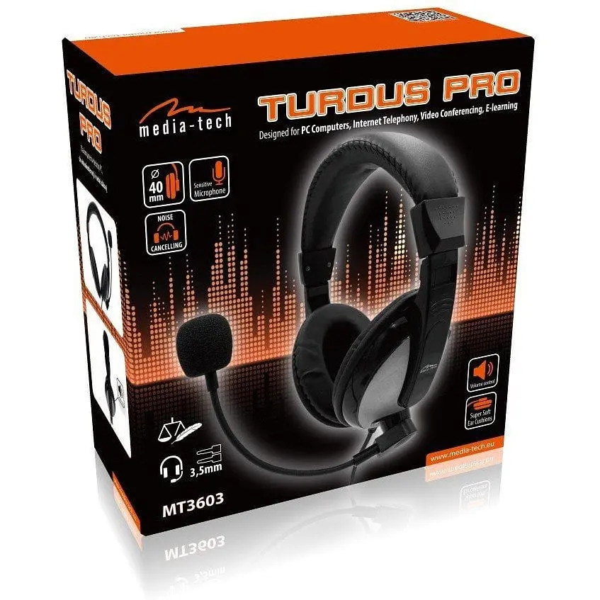 Гарнітура Media-Tech Turdus Pro2х 3.5 мм Black (MT3603) - фото 2