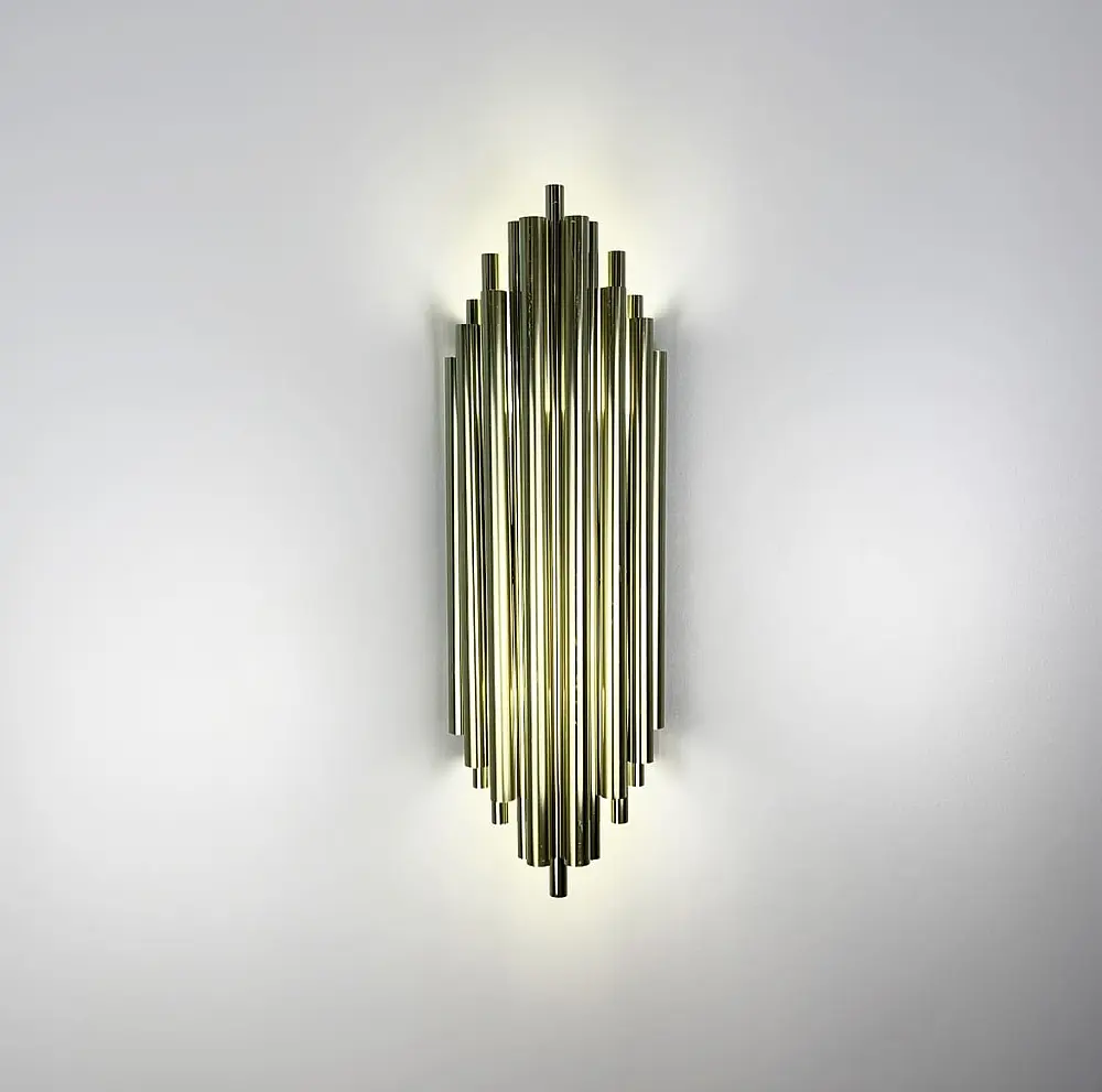 Дизайнерський настінний світильник Harmonic Gold Line F WS 17A/2 GD - фото 3