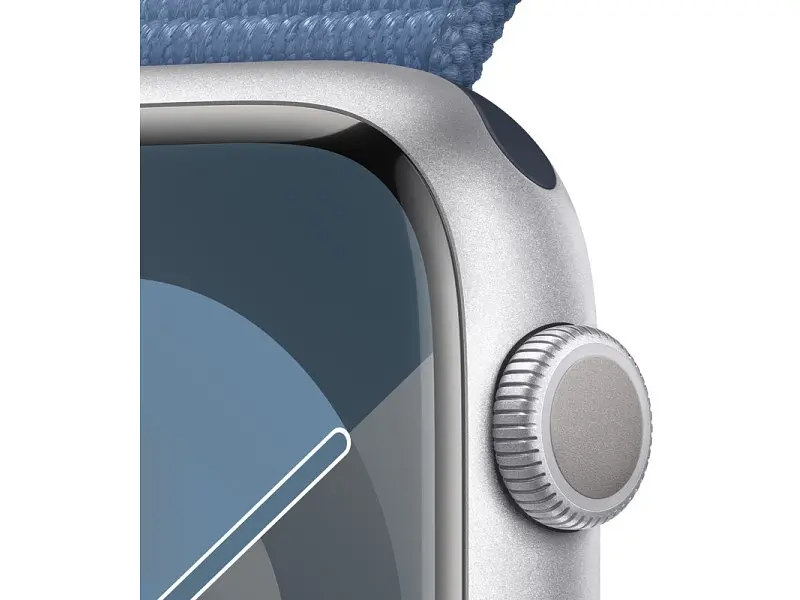 Смарт-годинник Apple Watch Series 9 GPS 41mm Silver Aluminum Case with Winter Blue Sport Loop (MR923) - фото 3