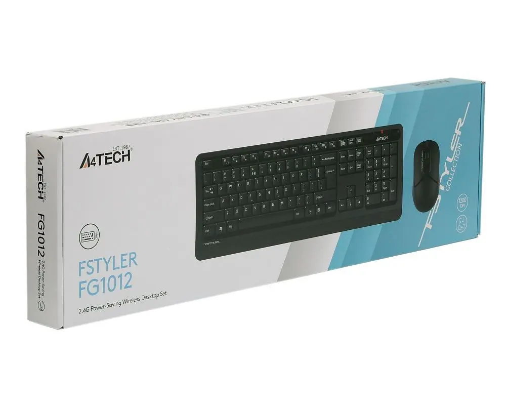 Комплект (клавіатура, миша) бездротовий A4Tech FG1012 Black (FG1012 (Black)) - фото 6