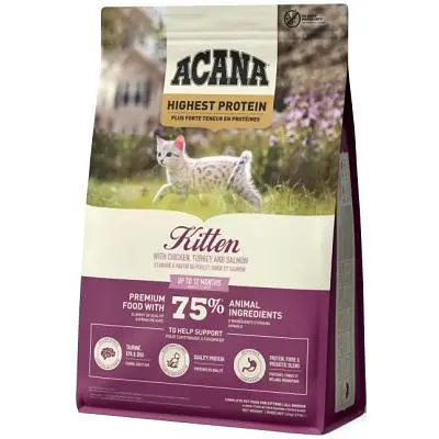 Сухий корм для кішок Acana Highest Protein Kitten Recipe 1.8 кг (0064992723255) - фото 2