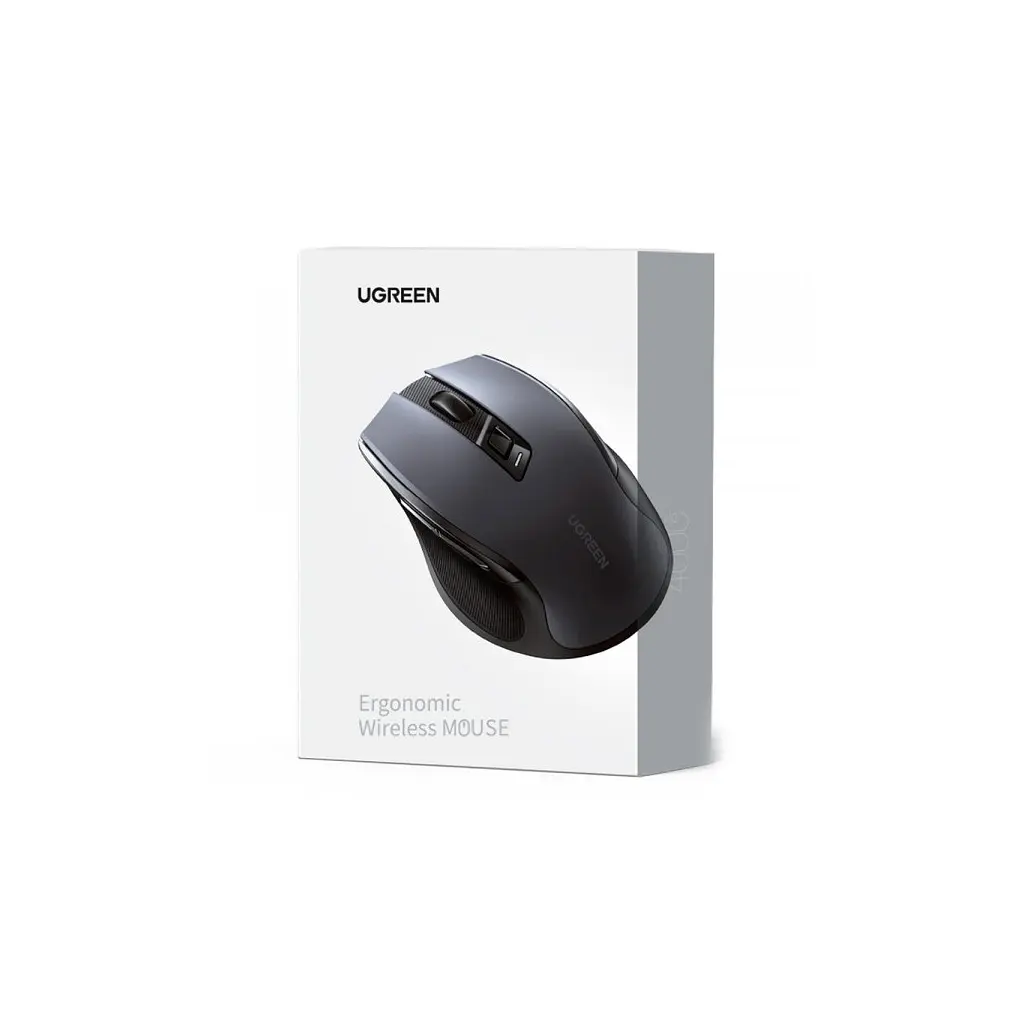 Мишка Ugreen MU006 Ergonomic Wireless Gray/Black (15063) - фото 12
