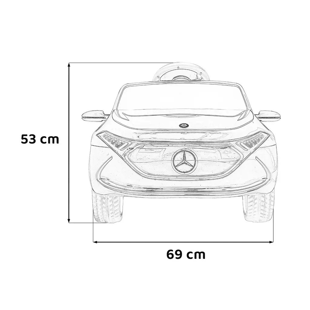 Электромобиль Ramiz Mercedes Benz AMG EQA 12 В, белый (PA.QY2288.BIA) - фото 2