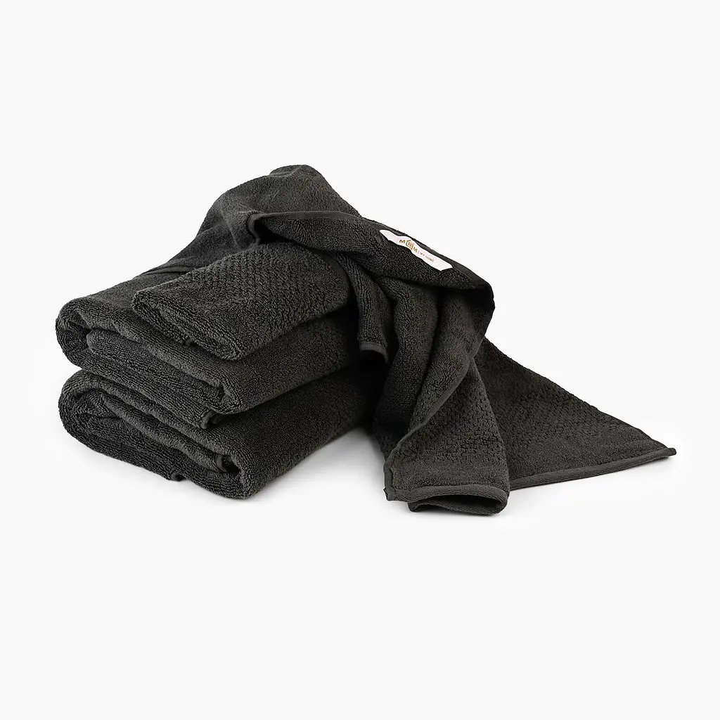 Рушник МВМ My Home Бриз 50х90 см M темно-сірий (BT-02 M DARK GRAY) - фото 4