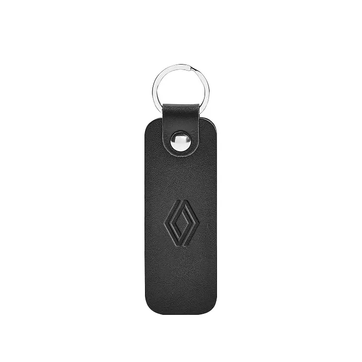 Шкіряний брелок для Авто Renaulti чорний краст - фото 5