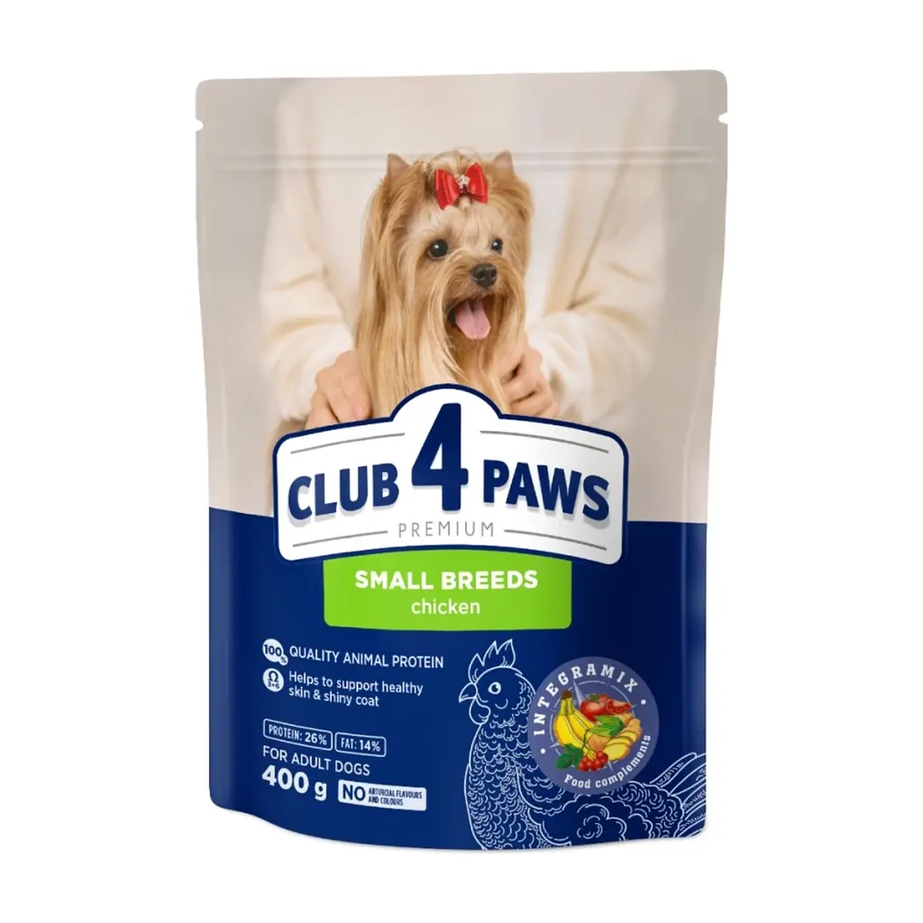 Сухий корм для собак Club 4 Paws Преміум. Для малих порід 400 г (4820083909528)