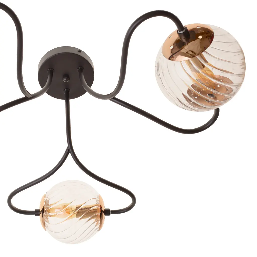 Люстра потолочная Brille в спальню Е14 40W G (BL-801S/3) - фото 4