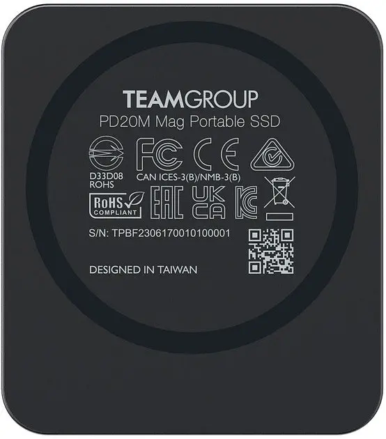 Накопитель SSD Magsafe TEAM PD20M Mag Portable 2TB (TPSEG2002T0C108) - фото 4