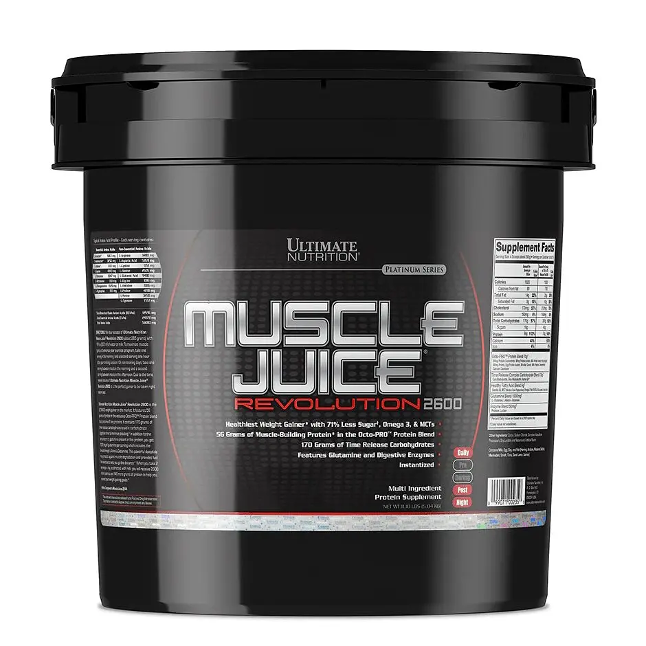 Гейнер Ultimate Nutrition Muscle Juice Revolution 2600, 5 кг - Полуниця