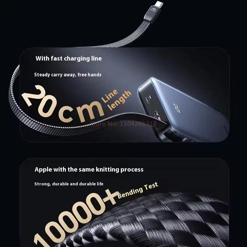 Павербанк Ugreen PB536, 45W черный 20000 mAh - фото 4