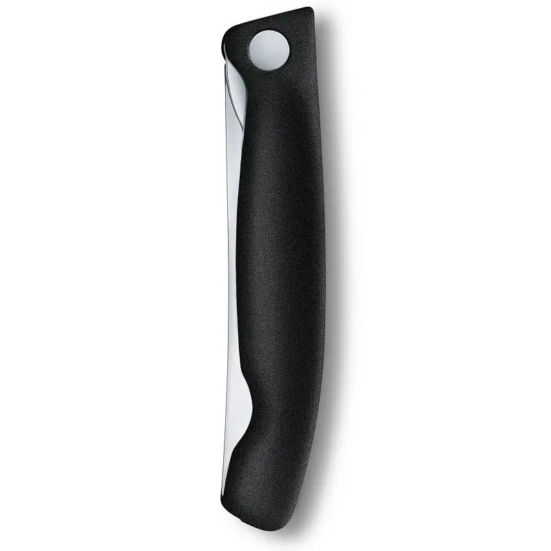 Кухонний ніж Victorinox SwissClassic Foldable Paring лезо 11см хвил. з чорн. ручкою (блістер) - фото 5