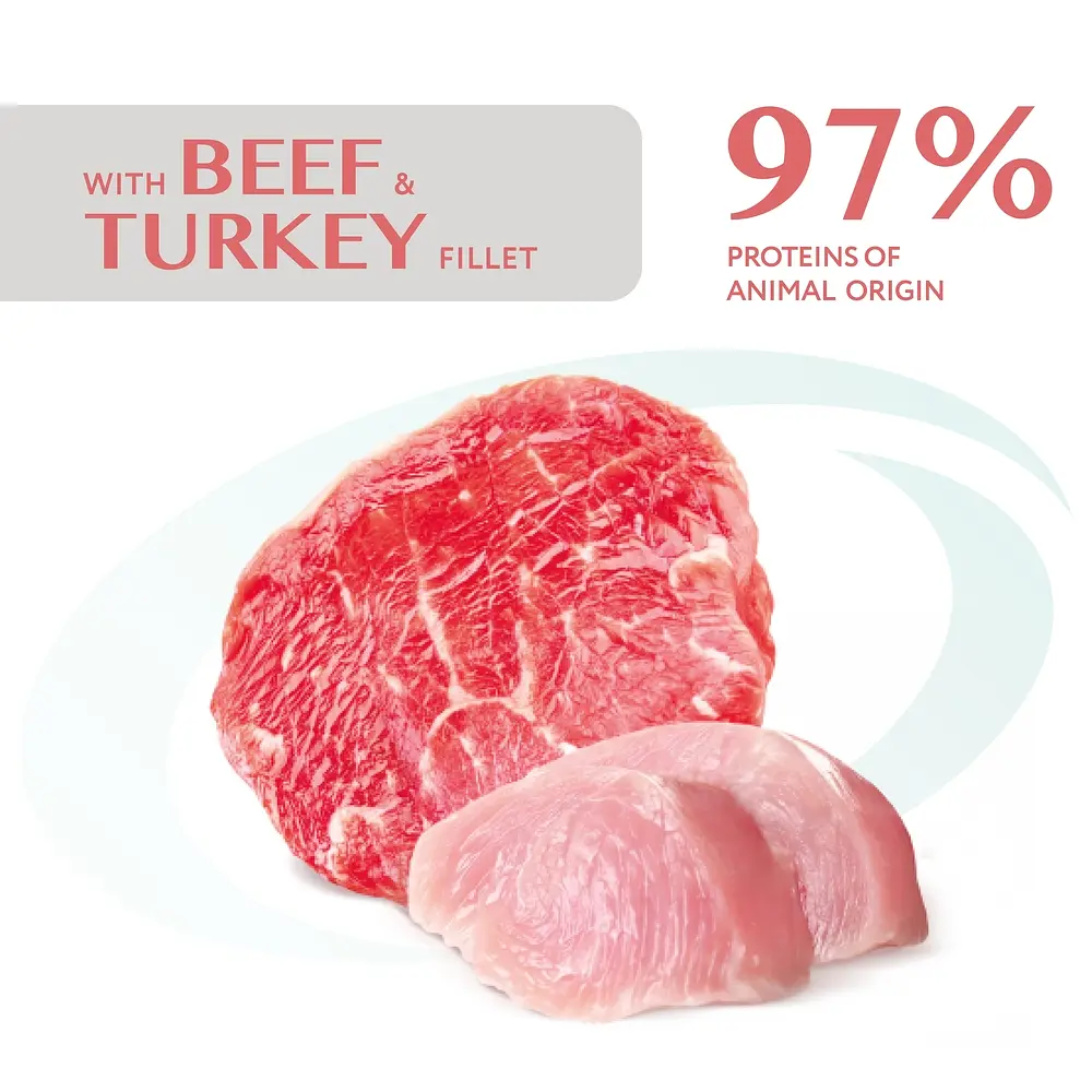 Вологий корм для котів Optimeal Adult Cats Sterilised з яловичиною та філе індички в желе 85 г - фото 2