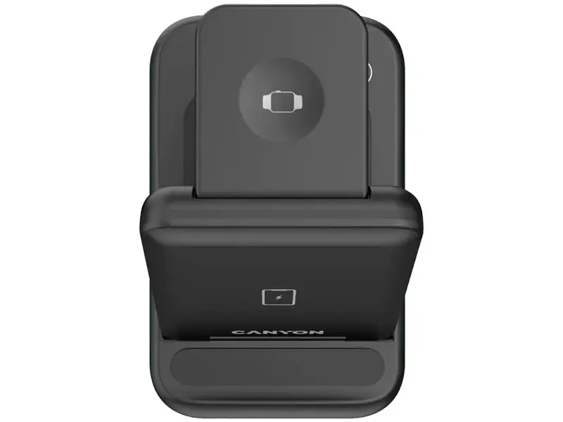 Бездротовий зарядний пристрій Canyon 3-in-1 Wireless charging station WS-304 (CNS-WCS304B) - фото 4