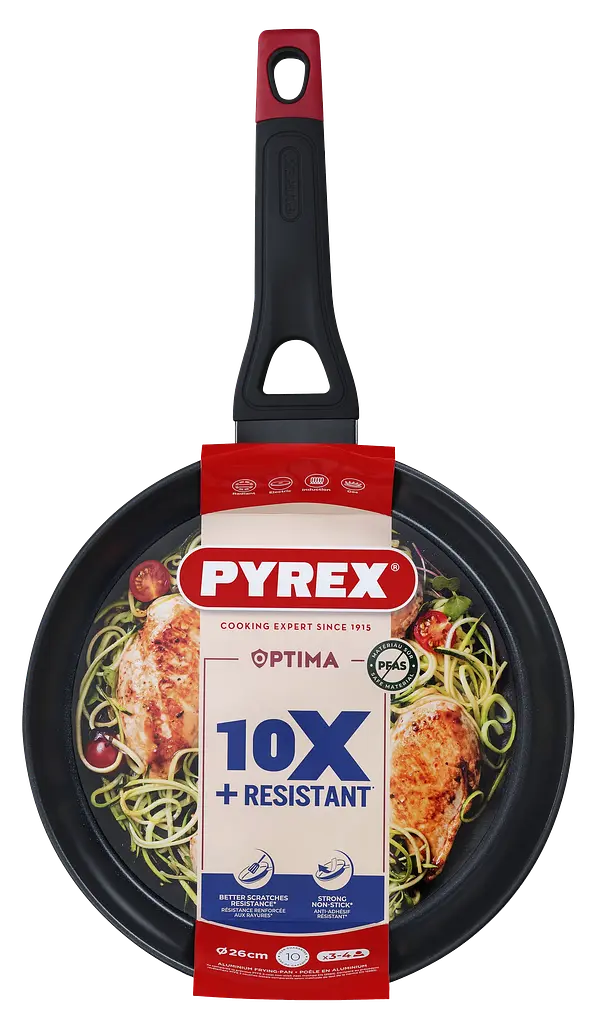 Сковорода Pyrex Optima 26 см класична kuh0016668 - фото 2