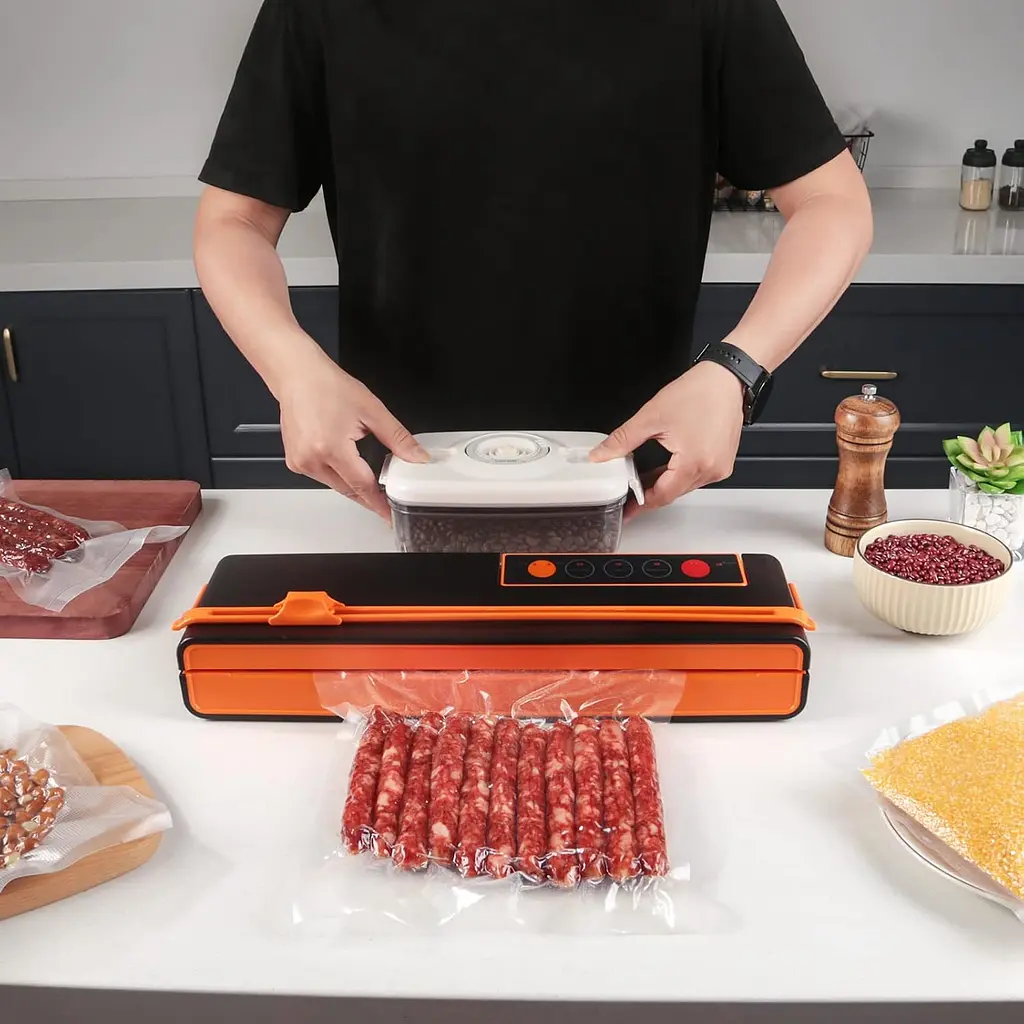 Вакуумний пакувальник 150Вт / Вакууматор продуктів / Побутовий вакуумний пакувальник SX-168 - фото 3