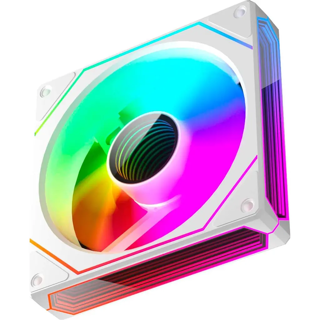 Вентилятор Zezzio Prism 6 Pro ARGB Ultra Fan Reverse White - фото 4