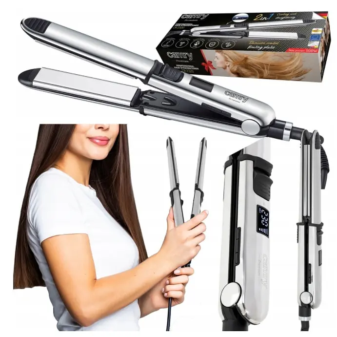 Выпрямитель для волос 2 в 1 Camry CR 2320 нержавеющая сталь - фото 5