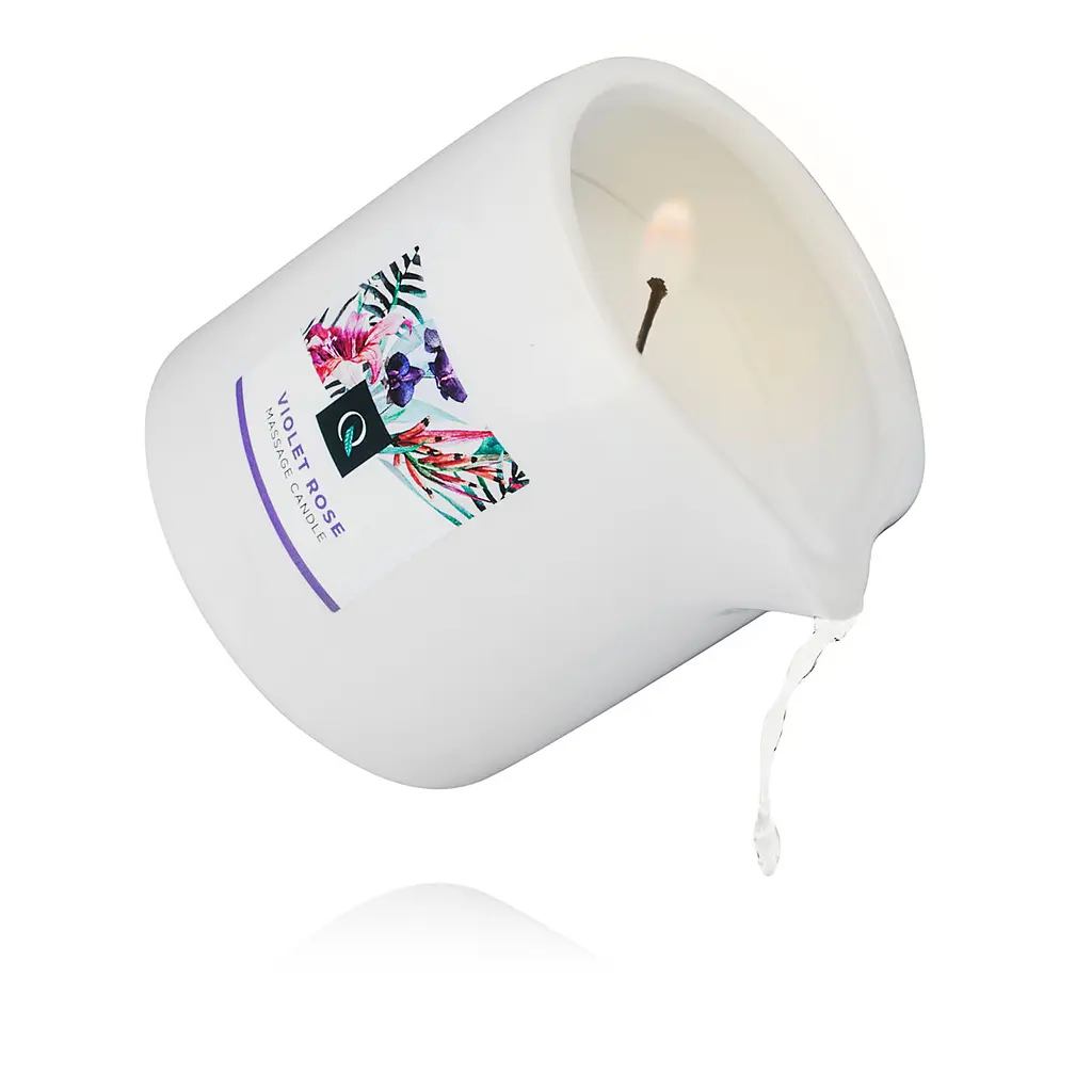 Массажная свеча Exotiq Massage Candle Violet Rose 200 г - фото 2