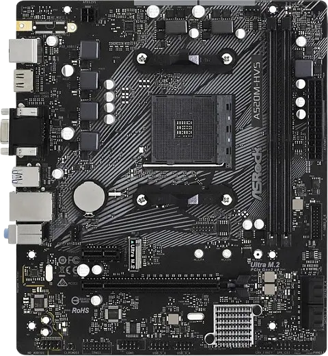 Материнська плата ASRock A520M-HVS Socket AM4 (A520M-HVS) - фото 2