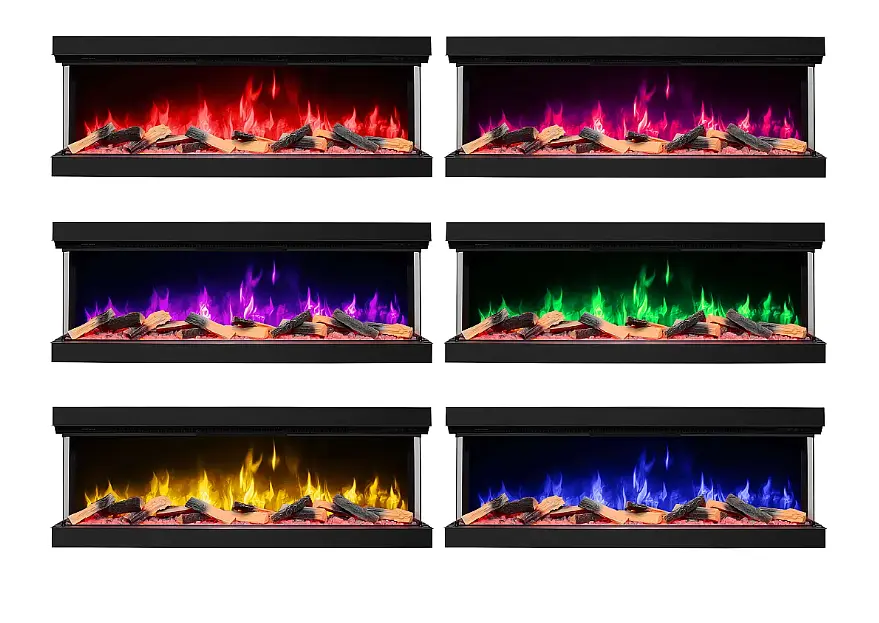 Тристоронній електрокамін ArtiFlame AF60TS — 150 см, 3D-ефект полум’я, LED-підсвічування та обігрів - фото 8