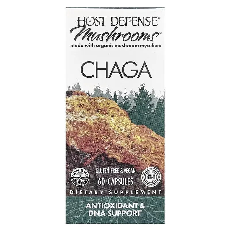 Натуральна добавка Host Defense Chaga, 60 капсул - фото 4