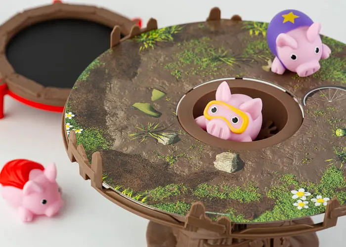 Настільна гра Fun Games Shop Хрюшки - Попригушки (Pigs on Trampolines) (укр.) (FGS63) - фото 4