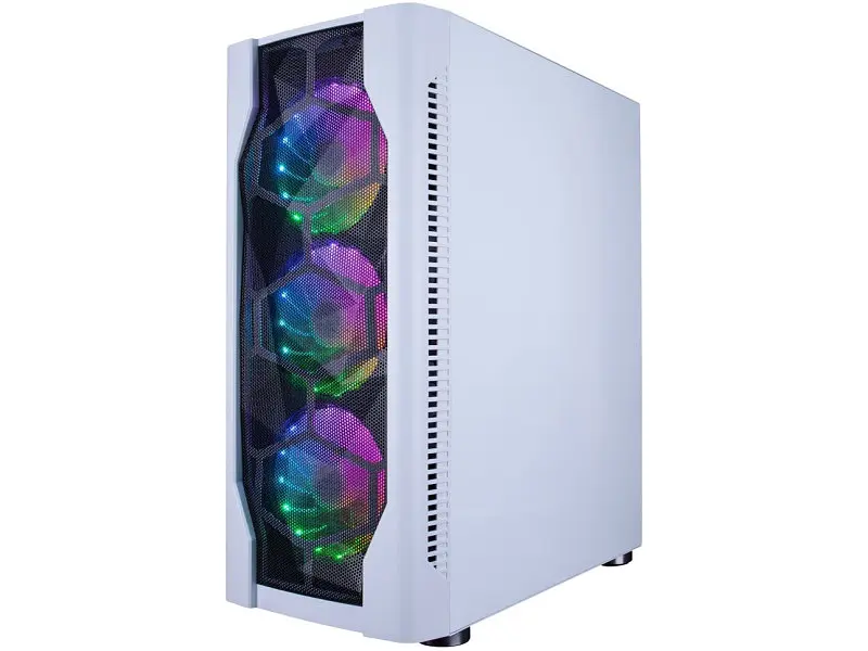 Корпус 1stPlayer D4-WH-4F1-W White - фото 2